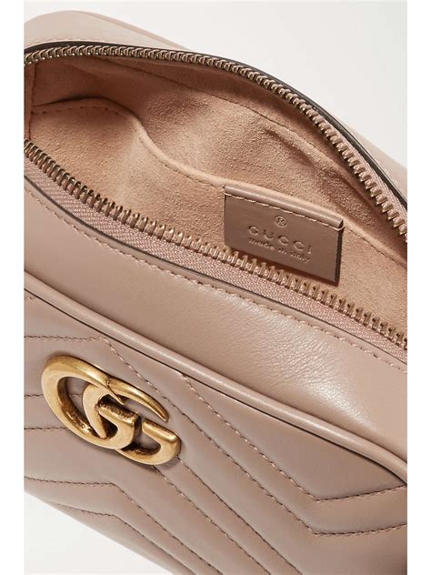 small gucci marmont camera taupe|GUCCI GG Marmont Camera small quilted leather shoulder bag.